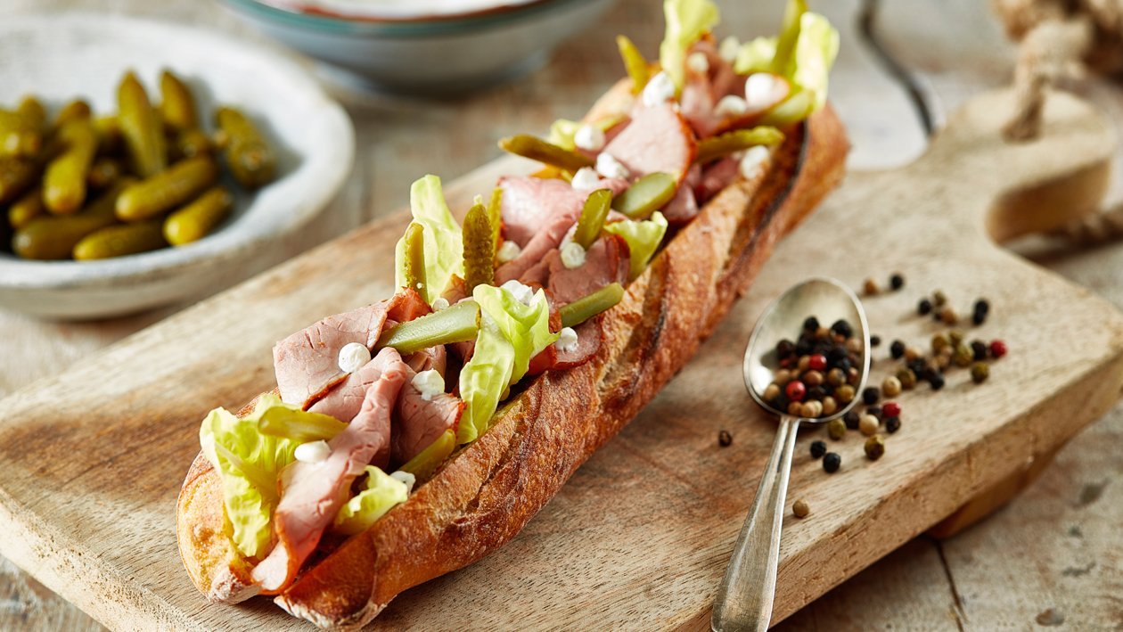 Baguette Rosbeef & Poivres – Recette
