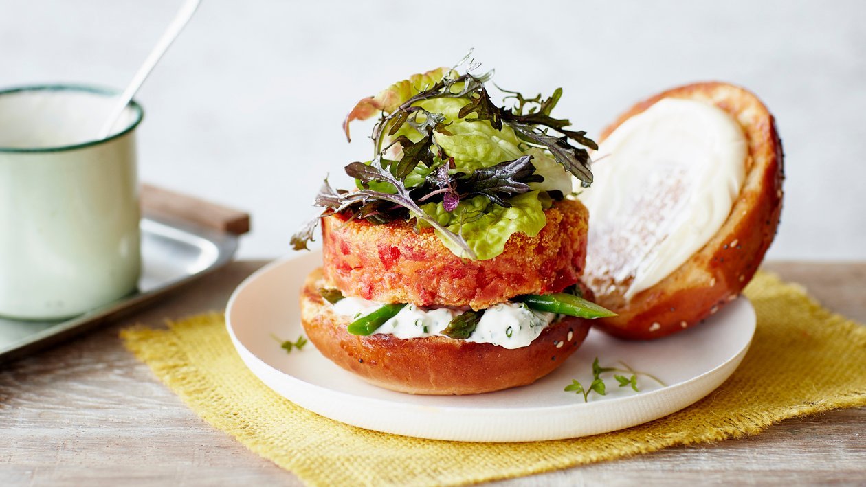 Burger tomate poivron – Recette