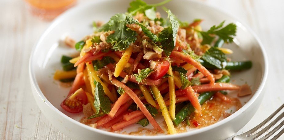 Salade de papaye verte, haricots verts et citron – Recette